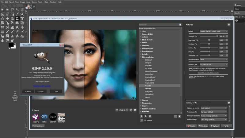 Giao diện phần mềm chỉnh sửa ảnh PhotoScape X trên máy tính, một công cụ hỗ trợ ghép ảnh nền trắng