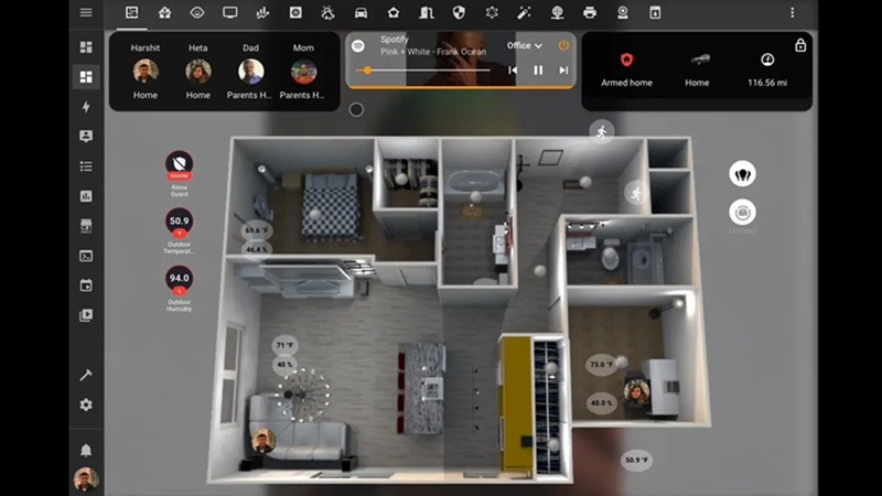 Giao diện trình soạn thảo giúp người dùng thiết lập các quy tắc và kịch bản tự động hóa trong Home Assistant