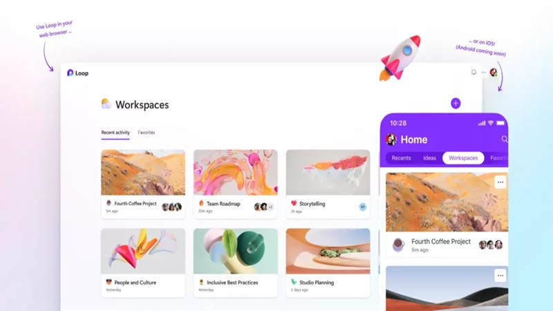 Giao diện Workspaces và Pages - Cấu trúc tổ chức công việc trong Loop