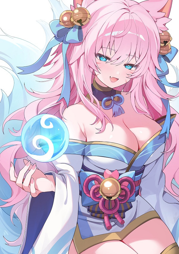 Gương mặt góc nghiêng và mái tóc suôn mượt của Ahri