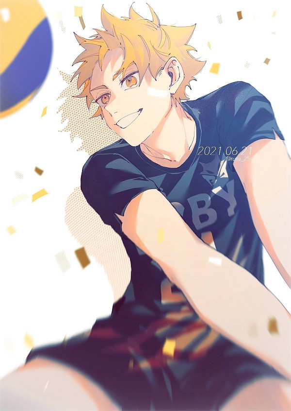 Gương mặt Hinata lúc tập trung thi đấu trông thật khí chất