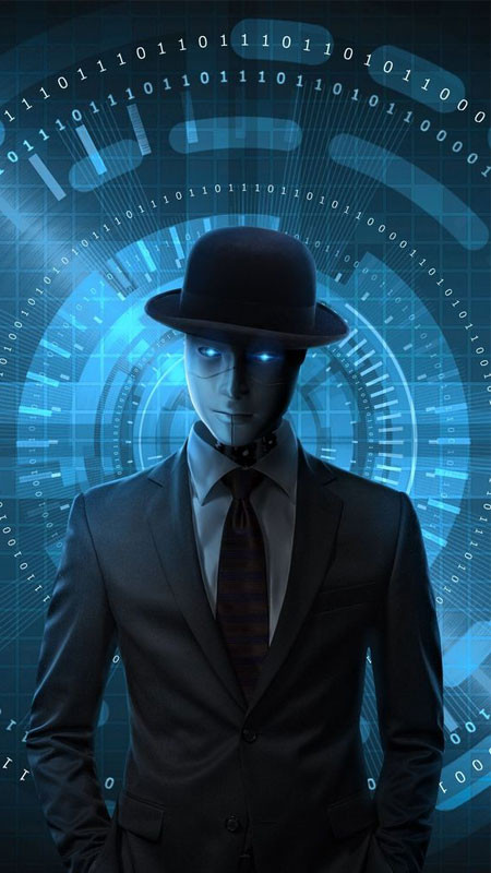 Hacker đeo tai nghe, làm việc trong môi trường tràn ngập ánh sáng màn hình