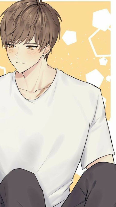 Hai nhân vật anime cùng nhìn về một hướng