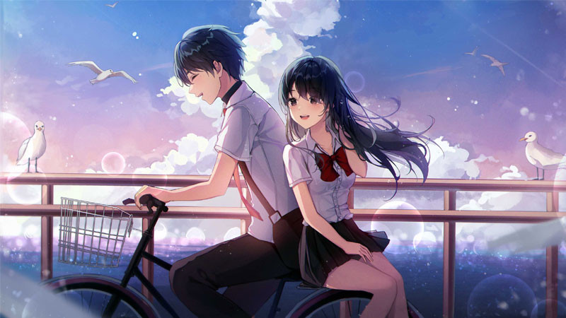 Hai nhân vật anime trắng đen với ánh mắt tập trung