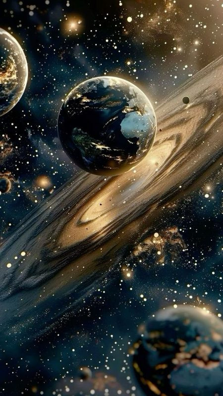 Hành tinh Sao Hỏa với bề mặt đỏ và các hẻm núi làm hình nền 4K