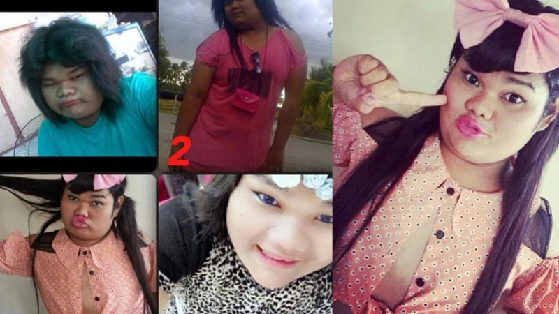 Happy Polla trong một bức ảnh tự chụp