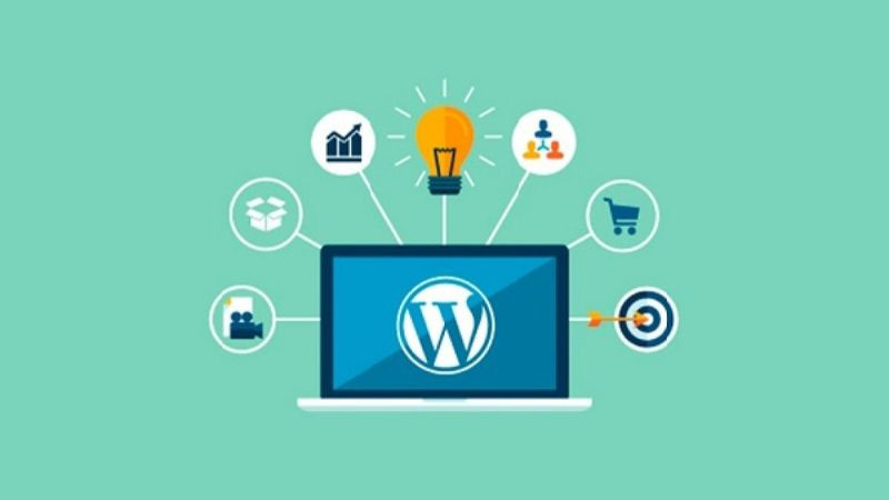 Hệ thống quản trị WordPress với các mục rõ ràng như Bài viết, Giao diện, Cài đặt, giúp quản lý nội dung website hiệu quả