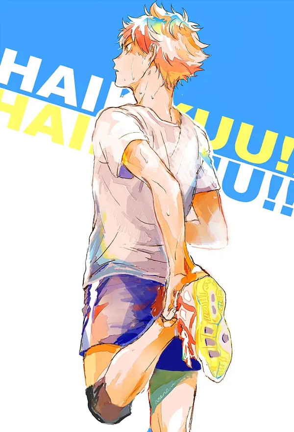 Hinata nắm chặt tay thể hiện quyết tâm chiến đấu mãnh liệt