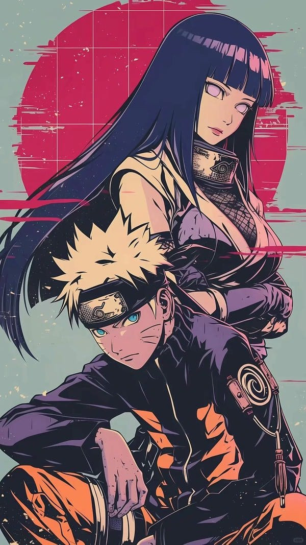 Hình ảnh anime cặp đôi ngầu trong bối cảnh lãng mạn nhưng cá tính