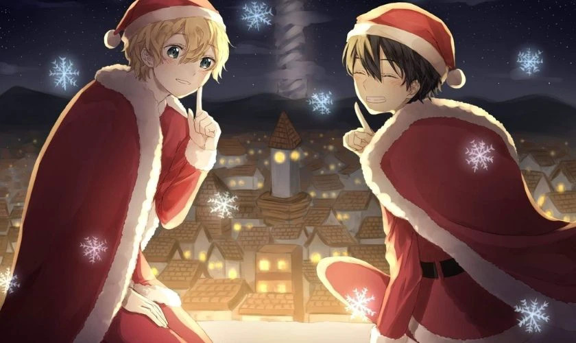 Hình ảnh anime chibi bạn thân nam