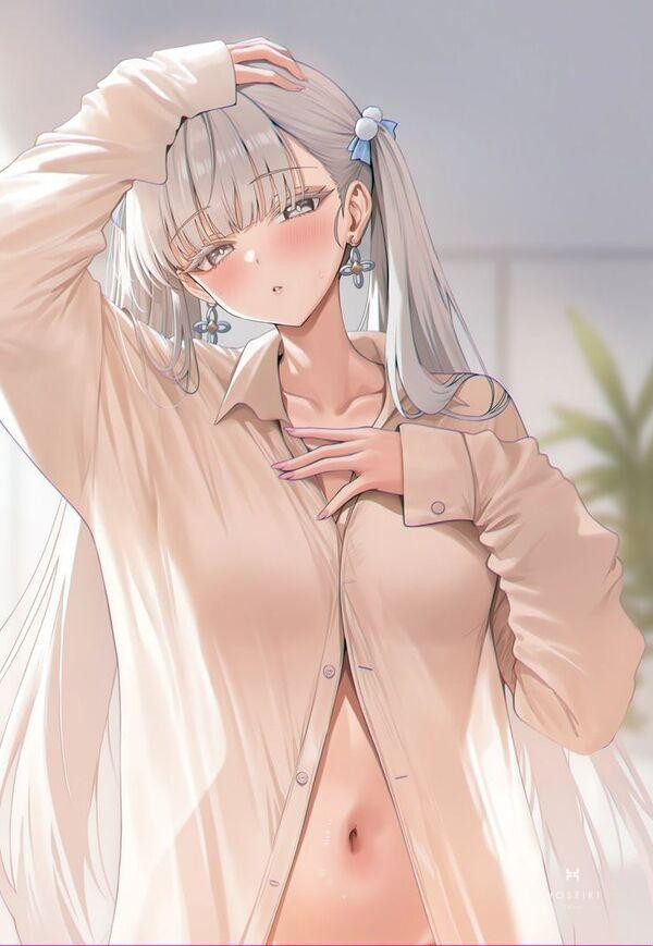 Hình ảnh anime không che sở hữu ánh mắt đầy mê hoặc