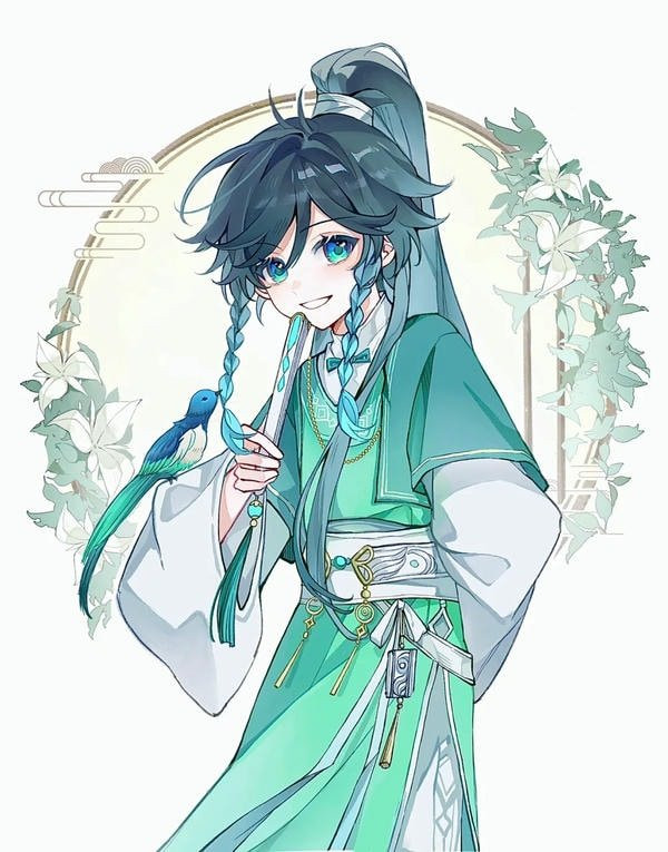 Hình ảnh anime nam cổ trang phong thái nho nhã