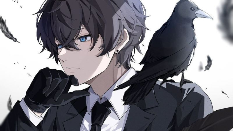 Hình ảnh anime nam ngầu với tư thế dứt khoát