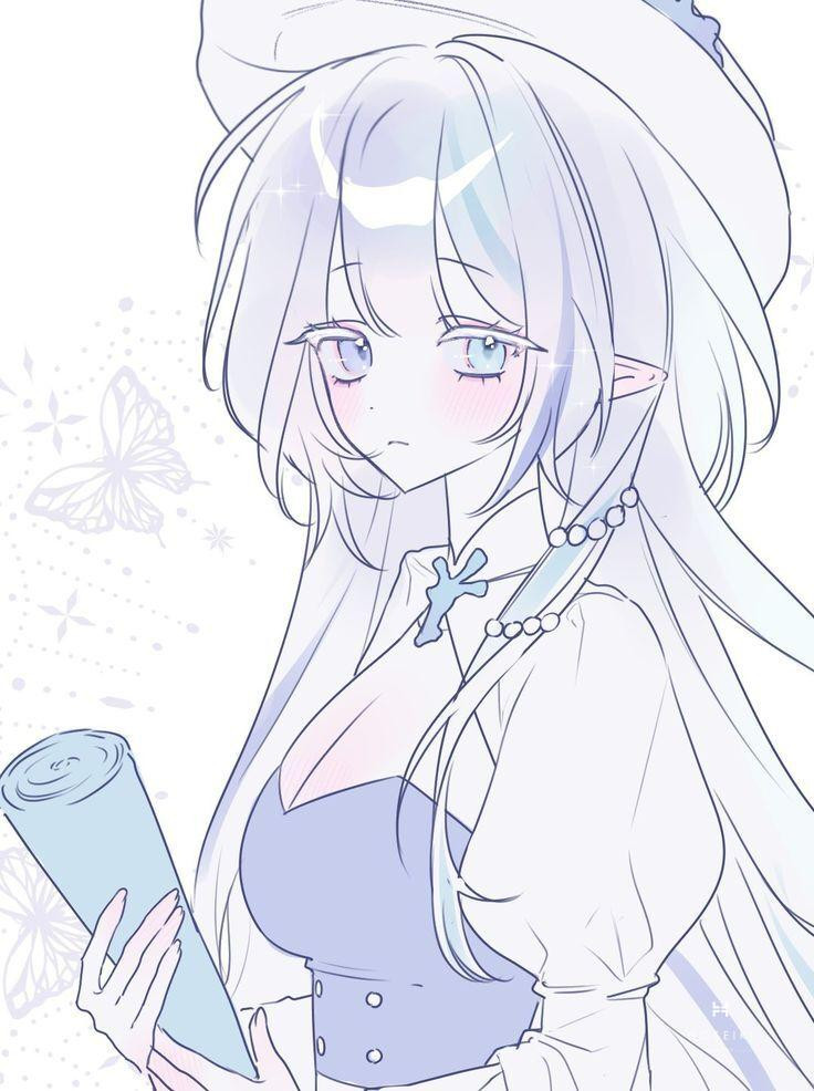 Hình ảnh anime nữ kiêu hãnh với tư thế quyền lực