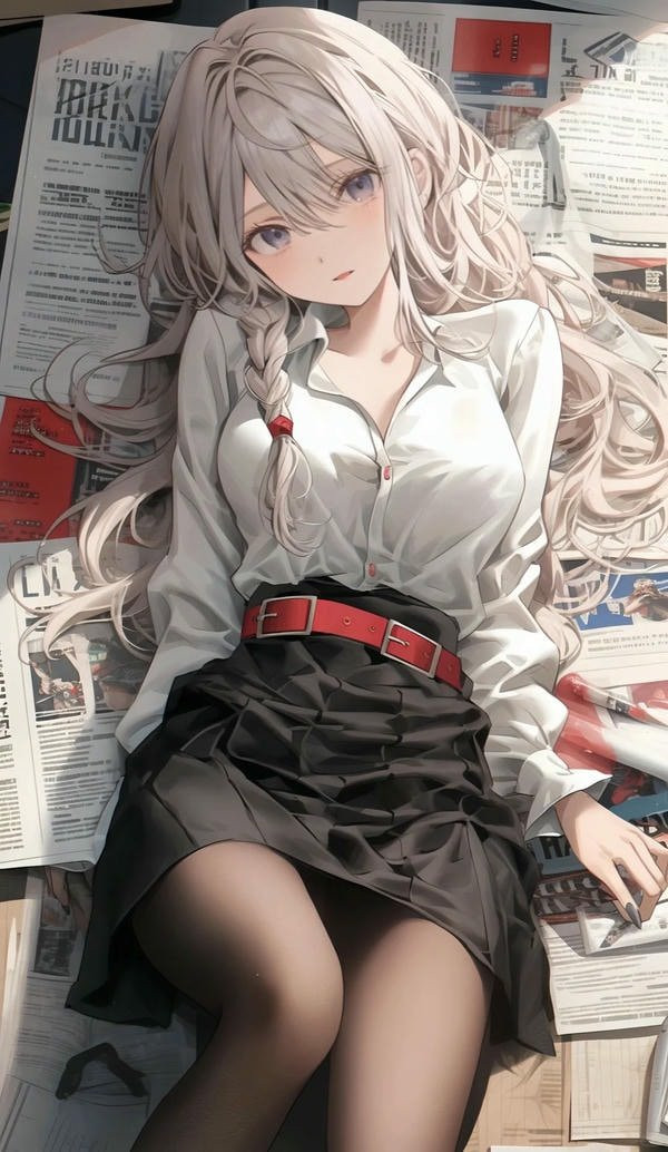 Hình ảnh anime nữ trong bối cảnh học đường