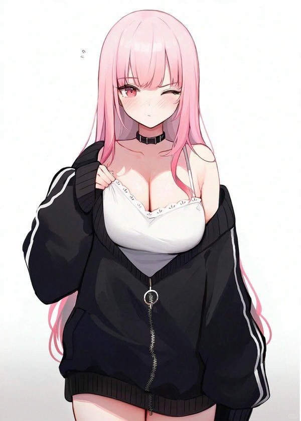 Hình ảnh anime nữ với thần thái bí ẩn trong khung cảnh đêm