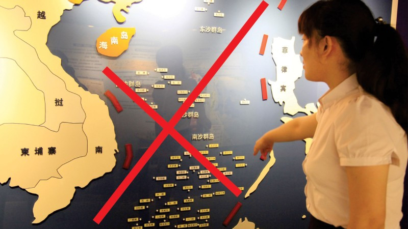 Hình ảnh bản đồ lịch sử hoặc tài liệu liên quan đến sự xuất hiện ban đầu của 'Đường Lưỡi Bò' với 11 đoạn