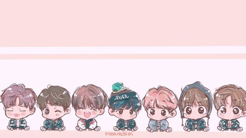 Hình ảnh BTS Chibi vui nhộn