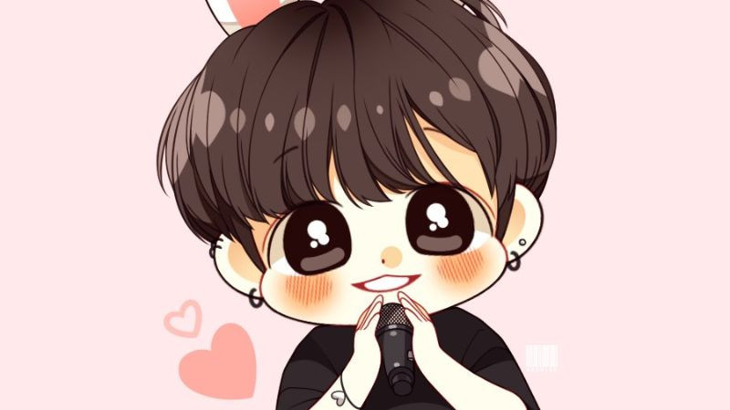 Hình ảnh BTS phong cách anime dễ thương và sống động