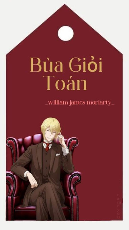 Hình ảnh bùa may mắn hình vuông với chữ viết tay dễ thương, tạo cảm giác gần gũi