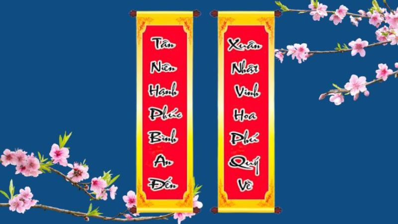 Tuyển Chọn Hình Ảnh Chúc Mừng Năm Mới Ý Nghĩa Hình ảnh câu đối đỏ ngày Tết