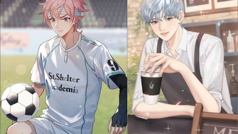 Hình ảnh chibi chàng trai đang đá bóng, trông rất điển trai