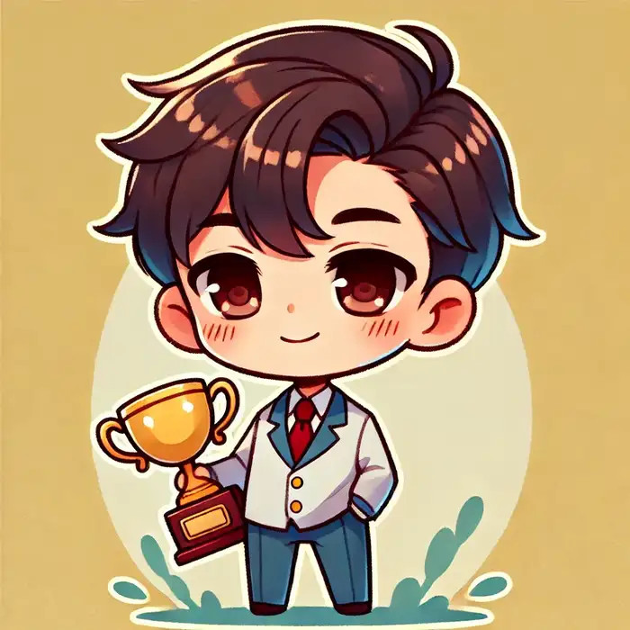 Tuyển tập Hình ảnh Học Sinh Chibi Đáng yêu và Dễ Thương Hình ảnh chibi nam học sinh đang mỉm cười
