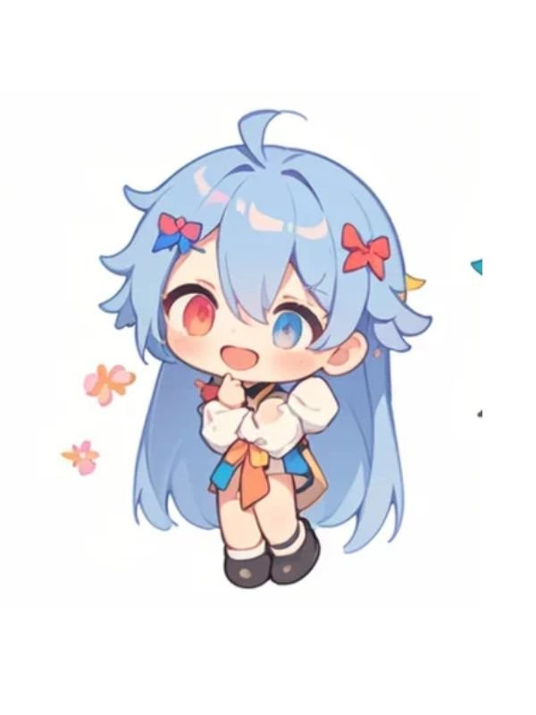 Tuyển tập hình ảnh chibi nữ cute đơn giản đáng yêu Hình ảnh chibi nữ buộc tóc hai bên