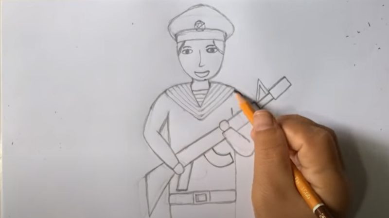 Hình ảnh chú bộ đội hải quân