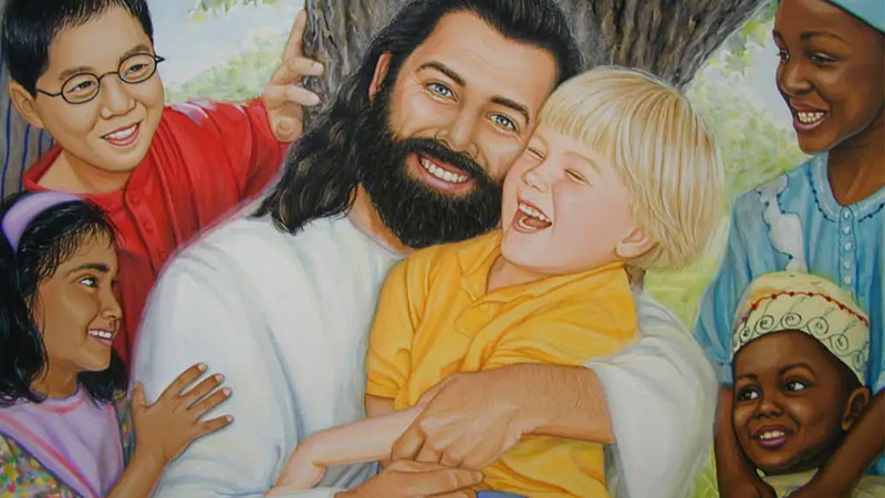 Hình ảnh Chúa Giêsu hiền lành với trẻ em