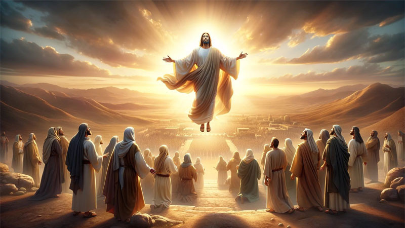 Hình ảnh Chúa Giêsu phục sinh với vẻ uy nghi và thánh thiện