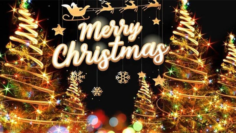 Hình ảnh chúc mừng năm mới với biểu tượng may mắn