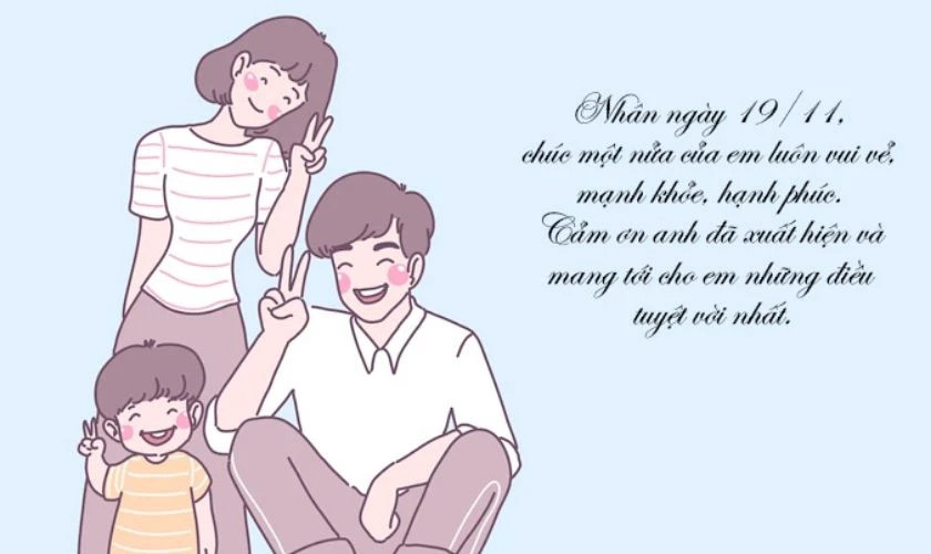 Hình ảnh đẹp mừng ngày Quốc tế Đàn ông 19/11 Hình ảnh chúc mừng ngày 19/11 với phông nền ấn tượng