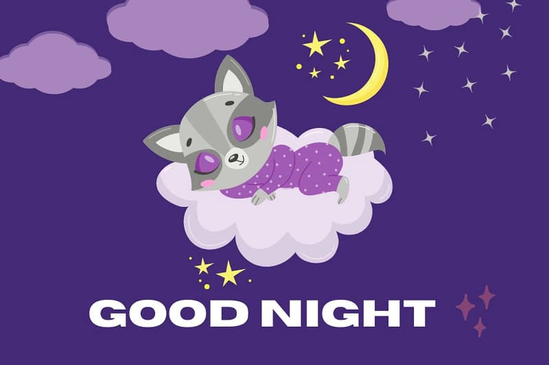Hình ảnh chúc ngủ ngon dễ thương với nhân vật hoạt hình
