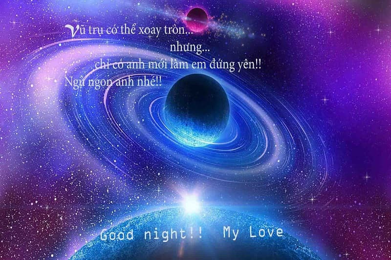 Hình ảnh chúc ngủ ngon ý nghĩa với thông điệp bình yên