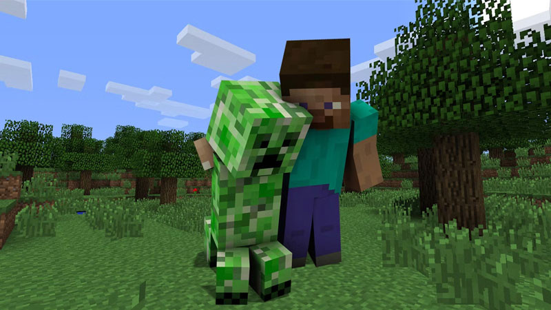Hình ảnh Creeper, quái vật biểu tượng của Minecraft