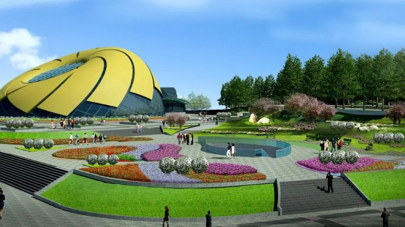 Hình ảnh Đà Lạt: khối hoa Dã Quỳ nhìn từ xa