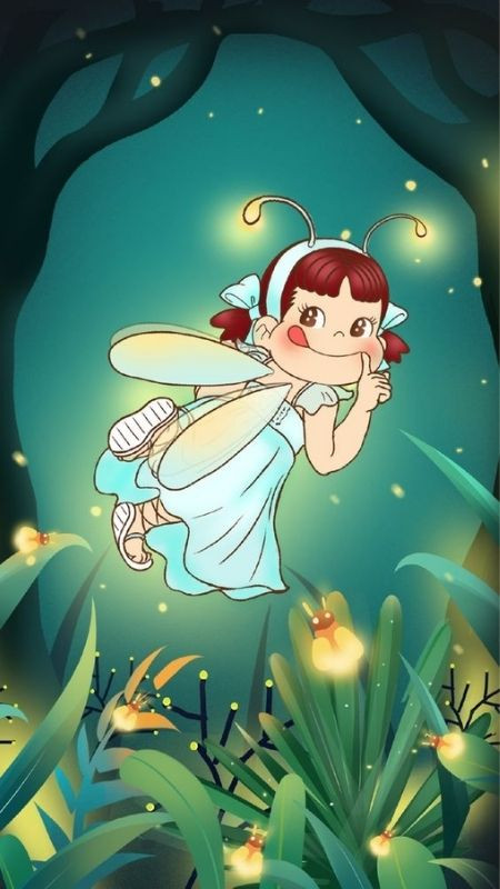 Hình ảnh dễ thương cô tiên ong trong cánh rừng ban đêm