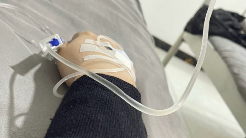 Hình ảnh đi truyền nước vào mùa lạnh