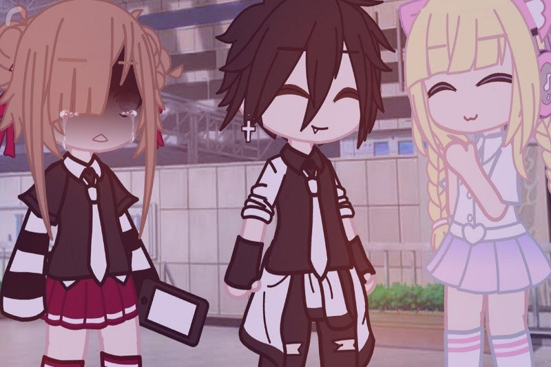 Hình ảnh Gacha buồn ngồi một mình