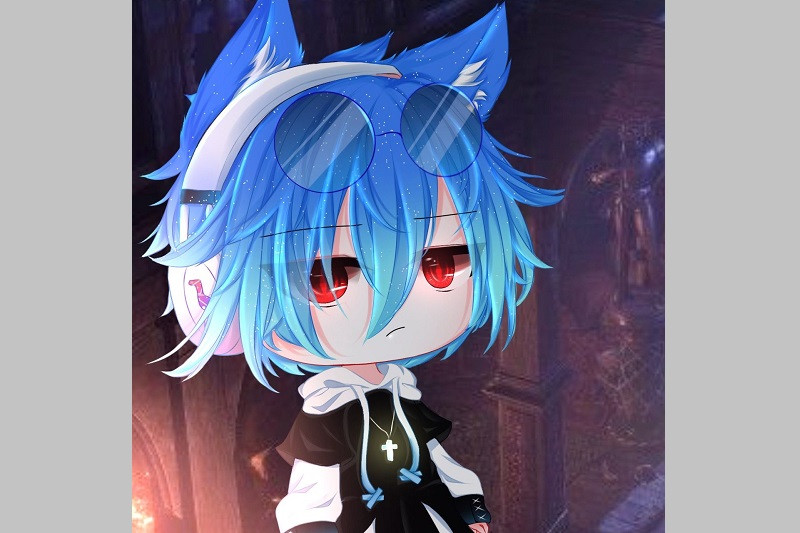 Hình ảnh Gacha Life Boy tự tin trong bộ trang phục cá tính