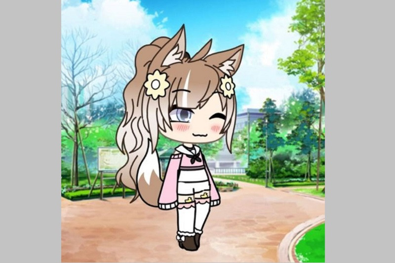 Hình ảnh Gacha Life Girl với trang phục năng động