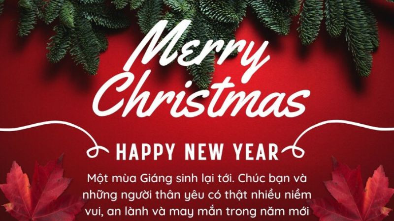 Hình ảnh Giáng sinh ban đêm với đèn lấp lánh