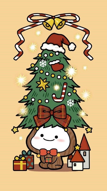 Hình ảnh Giáng sinh cute phong cách tối giản