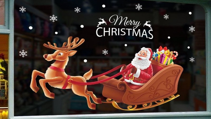 Hình ảnh Giáng sinh cute với dòng chữ Merry Christmas đơn giản