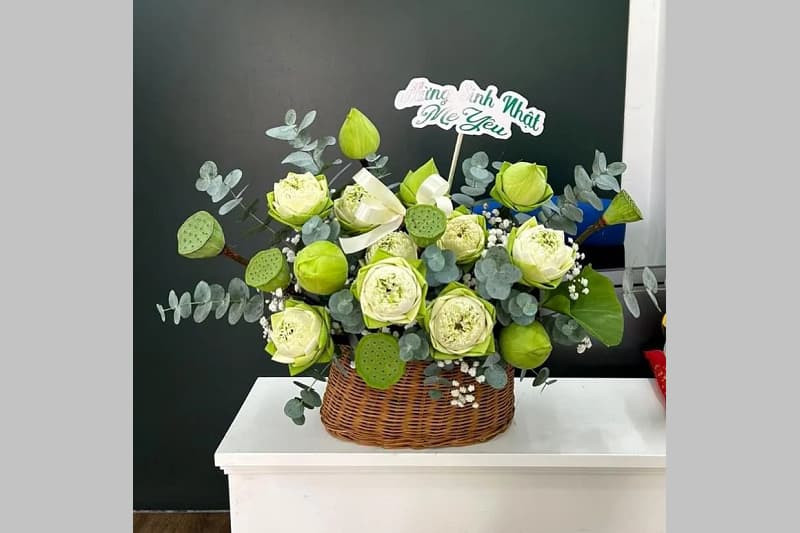 Hình ảnh hoa sen trắng tinh khiết