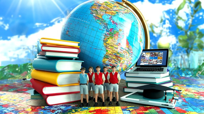 Hình ảnh học viên tham gia các khóa đào tạo kỹ năng và sử dụng công nghệ, minh họa giải pháp đổi mới giáo dục trong toàn cầu hóa