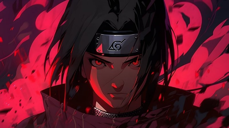 Hình ảnh Itachi Uchiha và em trai Sasuke