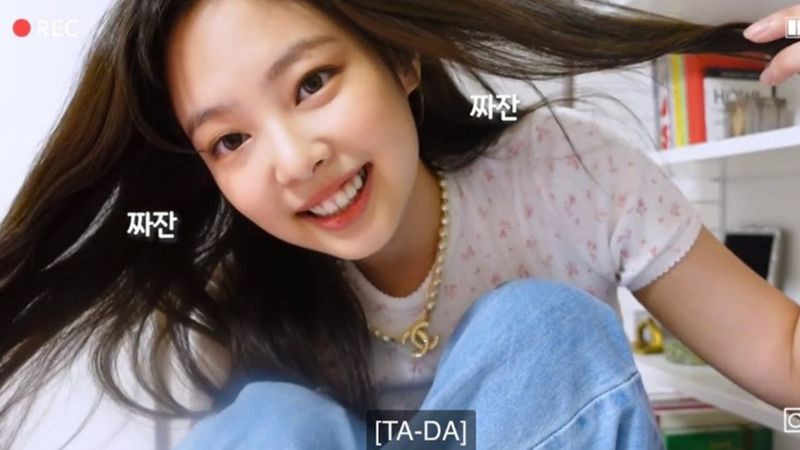 Hình ảnh Jennie trên kênh Youtube chia sẻ cuộc sống hàng ngày của cô trước khi gia nhập BlackPink