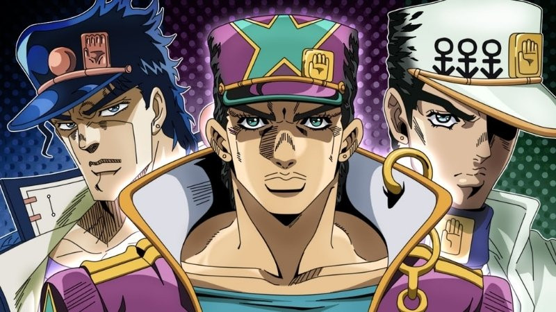 Hình ảnh Jotaro Kujo với chiếc mũ và áo khoác đặc trưng